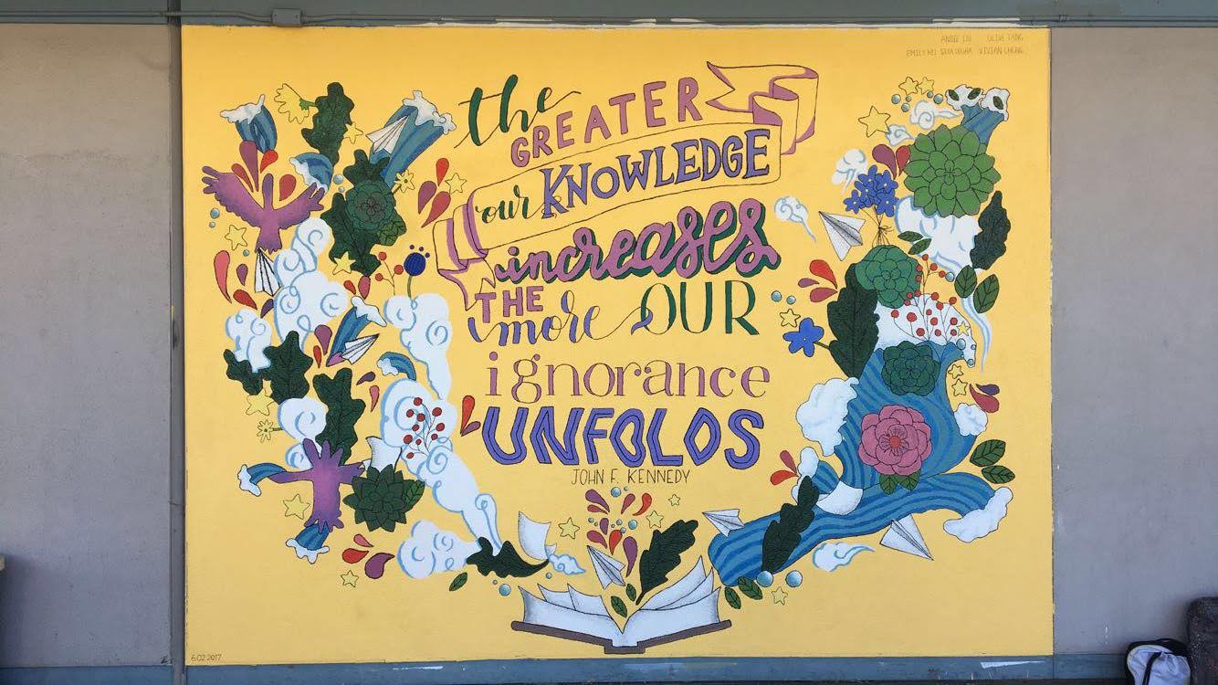 John F. Kennedy Middle School mural